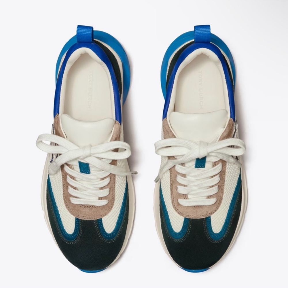 Tory Burch Good Luck Trainer Sneakers size 7.5 - Picture 3 of 9